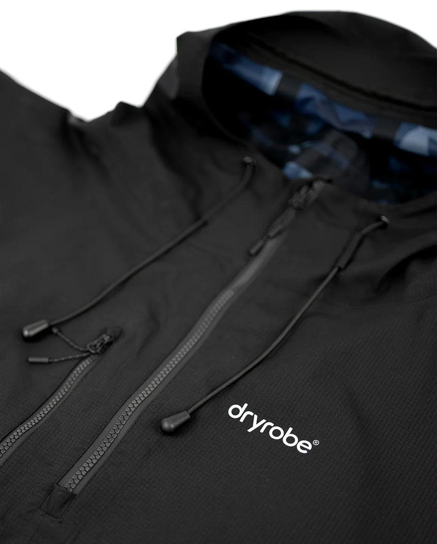 Dryrobe One Size Rainproof Poncho - Blaxk