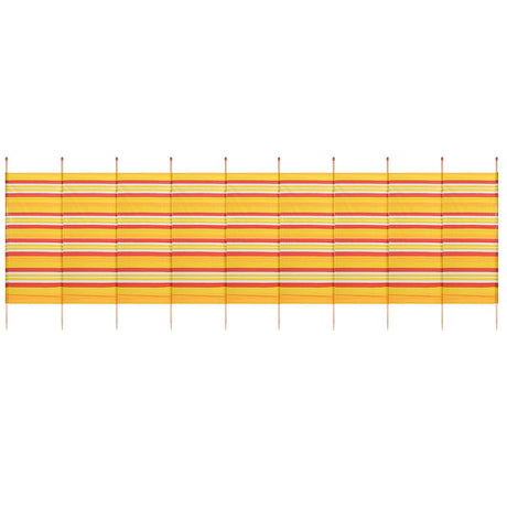 10 Pole Tall Striped Windbreak