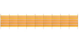 10 Pole Tall Striped Windbreak