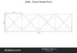 Outdoor Revolution Pronto Tensile Pro 4 Window  Windbreak (500 x 125cm)