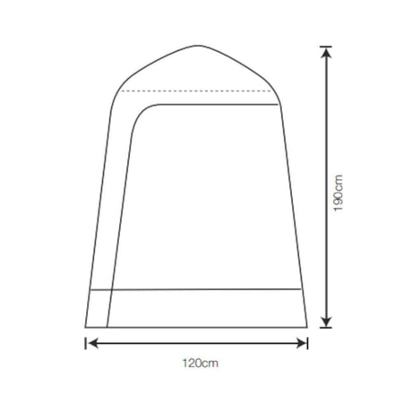 Outdoor Revolution Cayman Can Toilet Tent Floorplan