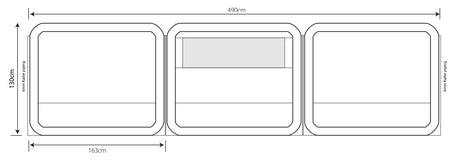 Oxygen 3 Panel Windbreak Measurements