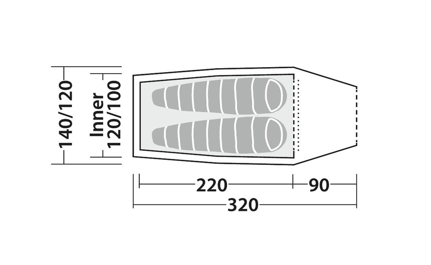 Robens Route Arch 2 Tent Floor Plan