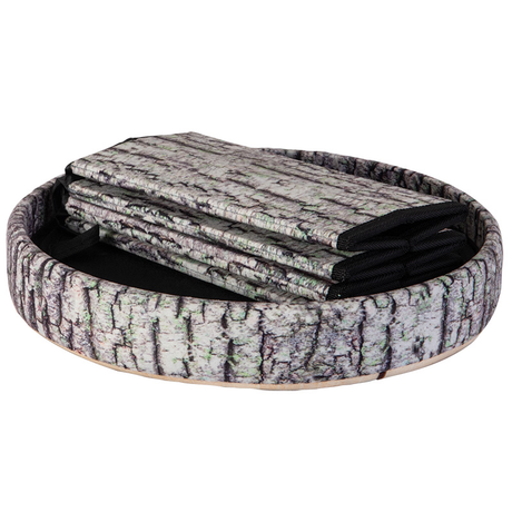 Log design folding seat and storage Folded
