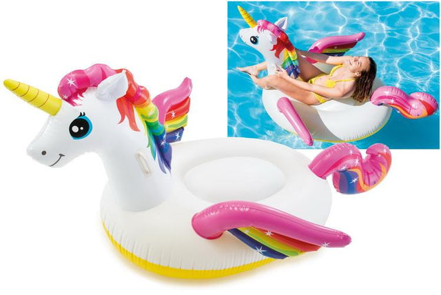 Intex Inflatable Ride On Giant Unicorn – World Of Camping