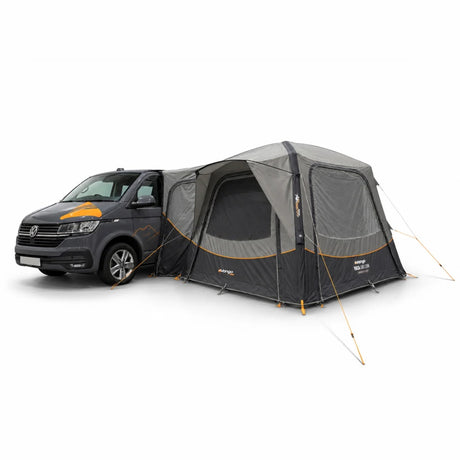 Vango Roca Air Low inflatable drive away awning attached to a campervan