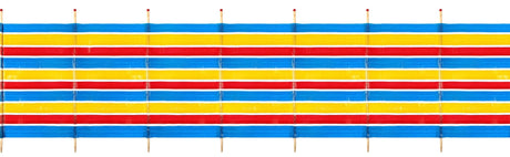 Yello 8 Pole Tall Striped Windbreak