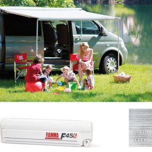 Fiamma White F45S 260 VW T5/T6 California Royal Grey | Wind Out Awnings