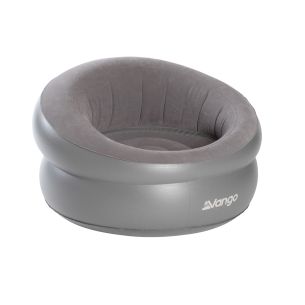 Inflatable Donut Flocked Chair Grey | Furniture