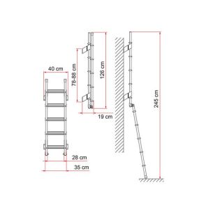 Fiamma Ladder Deluxe 5D | Ladders