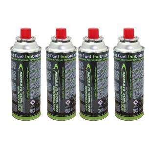 Pack of 4 Butane Gas Cartridges | Fuel