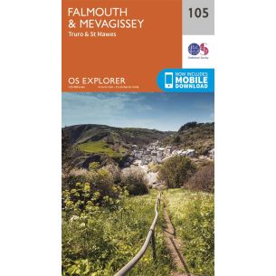 Falmouth & Mevagissey OS Explorer Map 105 | Ordnance Survey Maps