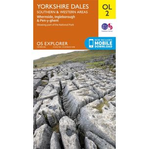 Yorkshire Dales - Southern & Western Area Explorer Leisure Map 2 Front | Ordnance Survey