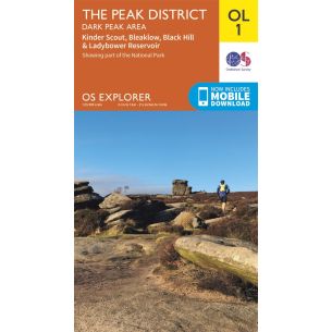 The Peak District - Dark Peak Area Explorer Leisure Map 1 | Ordnance Survey Maps
