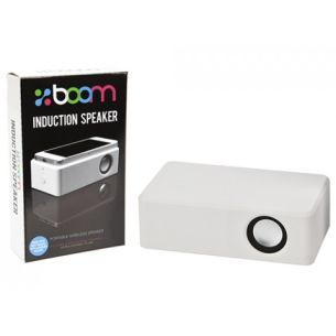Boom Block White Induction Speaker | Garden Products