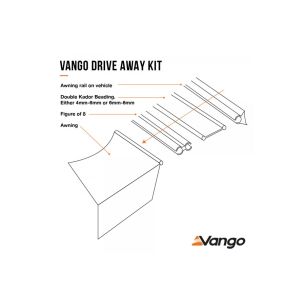 Vango Driveaway Kit for 4mm & 6mm Rails 3m Set attachment | Accessories