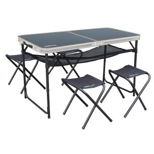 Outdoor Revolution Capri Aluminium Picnic Table and Stool Set | Picnic Table with Chairs