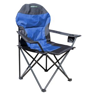 Outdoor Revolution High Back XL Chair Navy Blue and Black | Chairs with Drink Holder