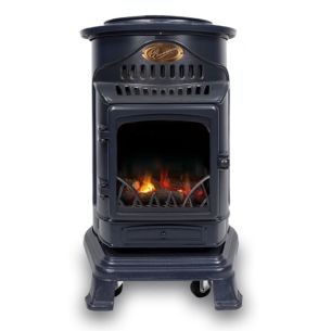 Provence 3kw Portable Gas Heater in Navy Blue | Gas Heaters