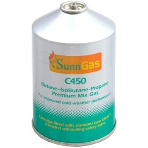 Sunncamp 450g Self Sealing Gas Cartridge | Fuel