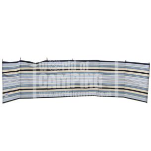 7 Pole Sand/Grey Contemporary Stripe | Blue Diamond