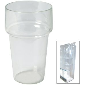 Bo-Camp 300ml Beer glass Pack of 4 | Cups & Glasses | Cups & Glasses