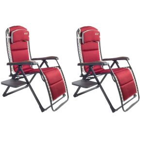 Pair of Quest Elite Bordeaux Pro Relax Relaxer Chairs | Garden Accessories | Garden Accessories