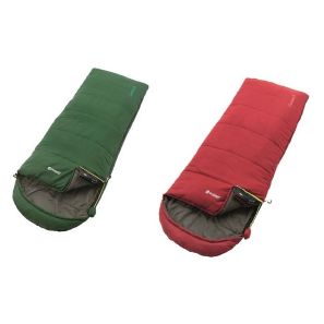 Outwell Campion Sleeping Bag Green and red