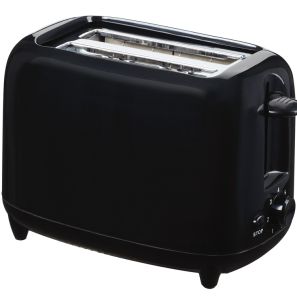 Quest Low Wattage 2 Slice Black Toaster 