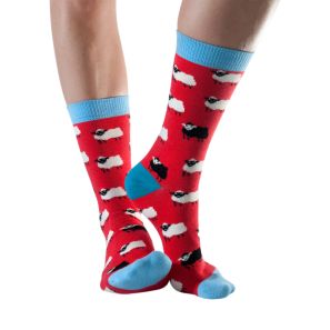 Doris & Dude Ladies Socks - Red Sheep | Clothing | Clothing