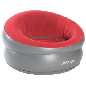 Vango Inflatable Deluxe Flocked Chair Red | Garden Accessories | Garden Accessories