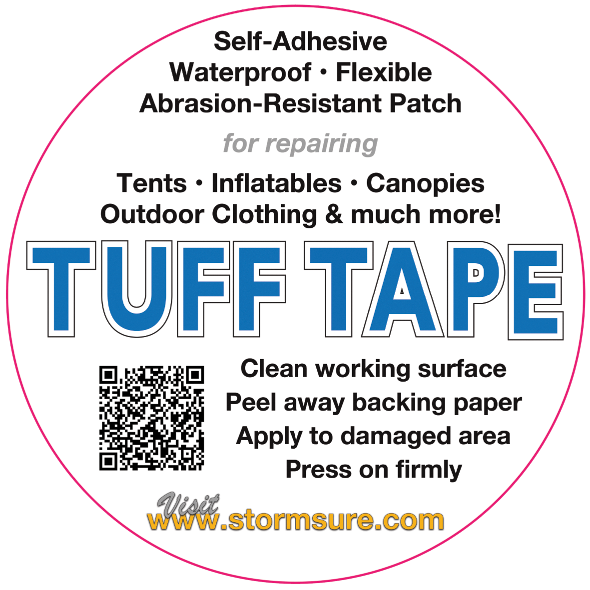 Summit Emergency Repair Tape repair tents groundsheets awnings and clothing 