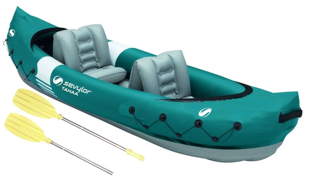 Sevylor Tahaa Kayak Kit - 2 Person & Split Paddle