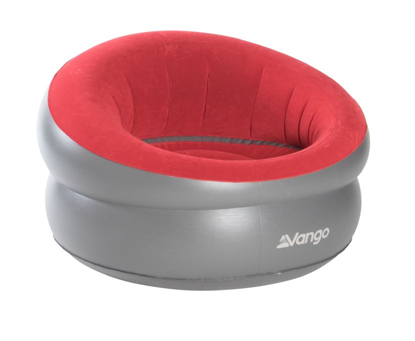 Vango Inflatable Donut Flocked Chair Red