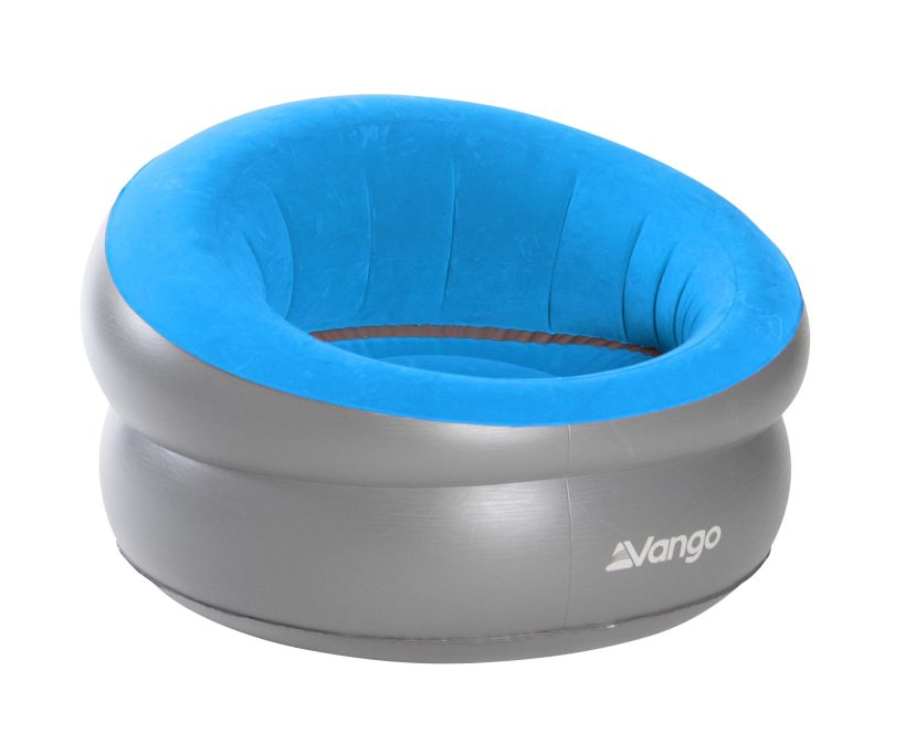 Vango Inflatable Donut Flocked Chair Blue