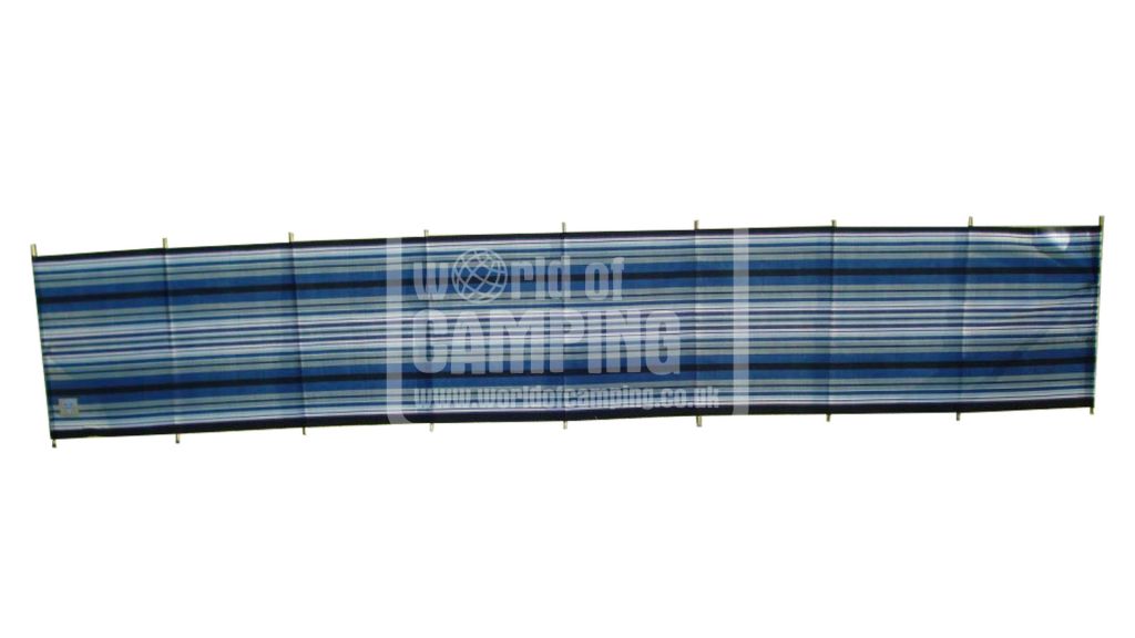 Blue Diamond 9 Pole Navy/Burgundy Contemporary Stripe Windbreak
