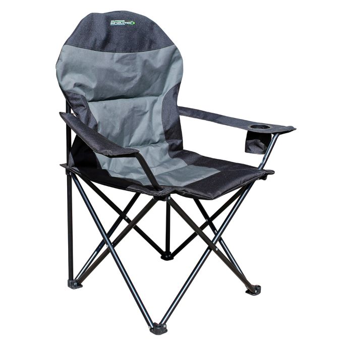 Outdoor Revolution High Back XL Chair Grey and Black