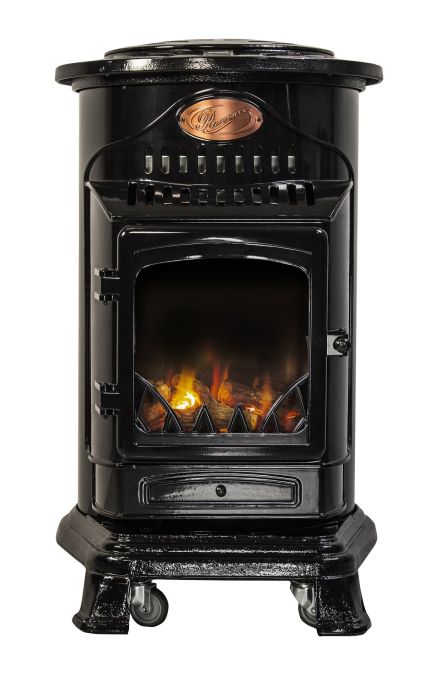 Provence 3kw Portable Gas Heater in Gloss Black
