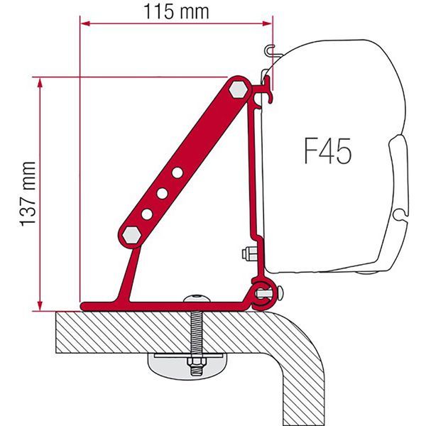 Fiamma Kit for Roof Adapter