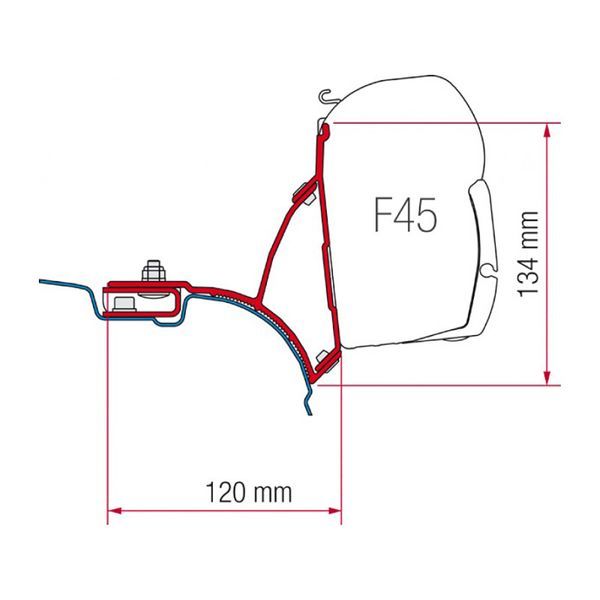 Fiamma F45 Adapter Kit (VW T5)