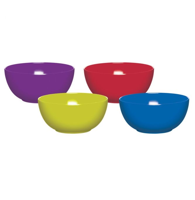 Set of 4 Colourworks Melamine Bowls