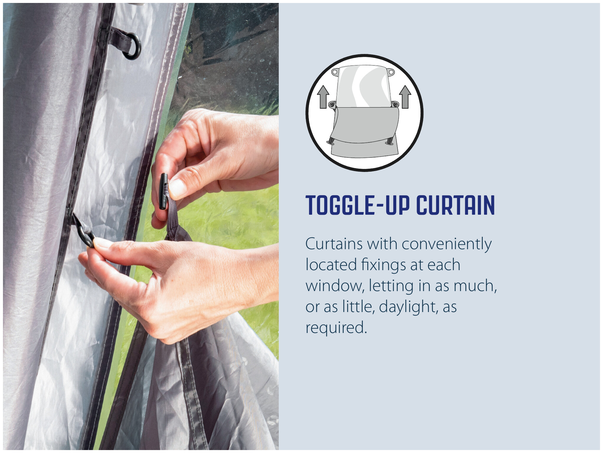 Toggle Up Curtains