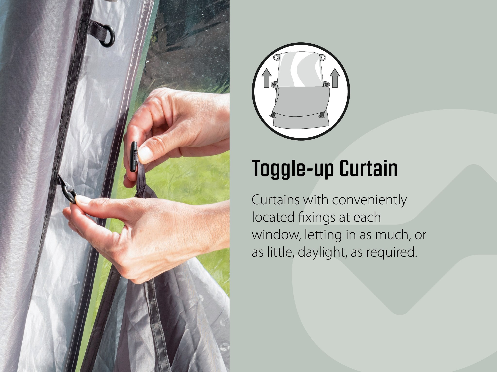 Toggle Up Curtains