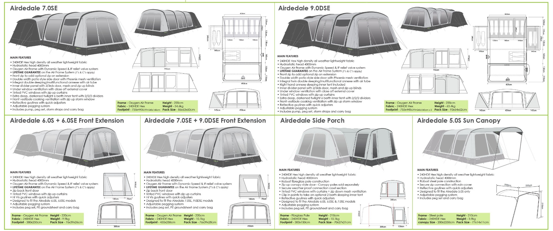 Outdoor Revolutions Airedale Tents