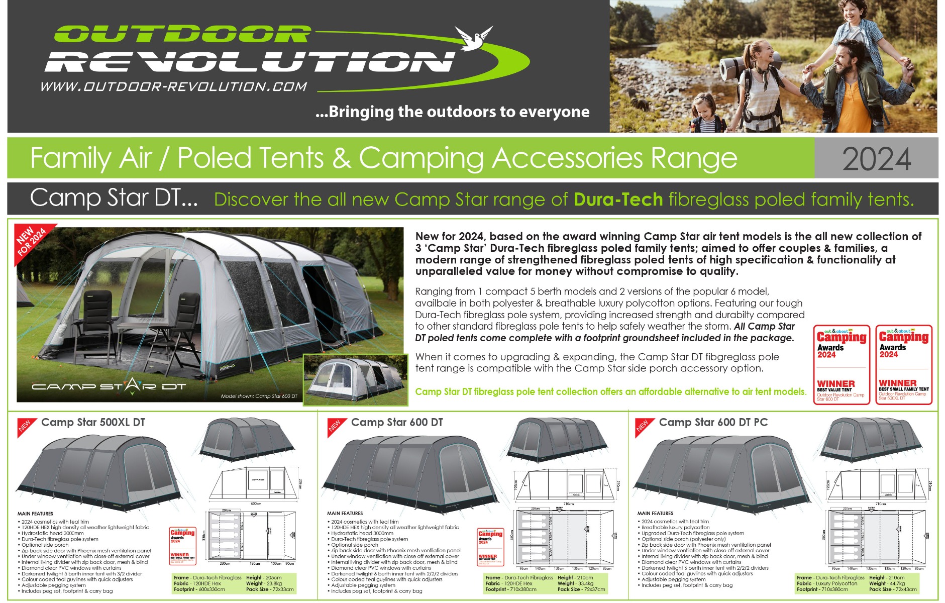Outdoor Revolution Camp Star Tents