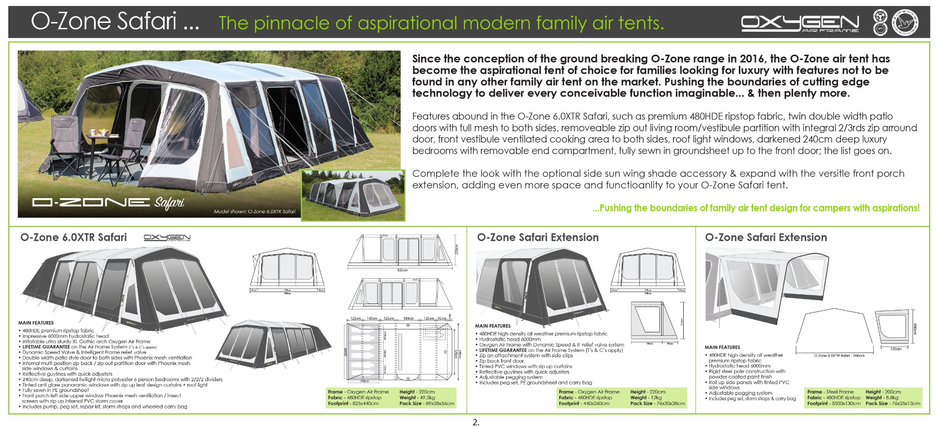 Outdoor Revolution Ozon Tents